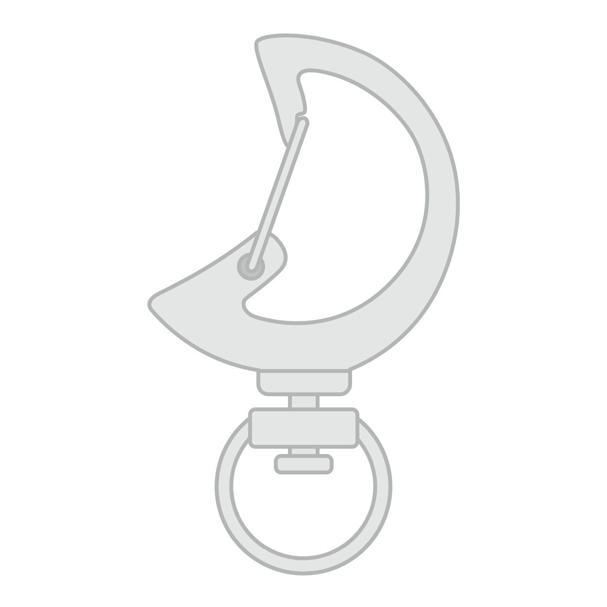 Crescent Moon Hook Clasp