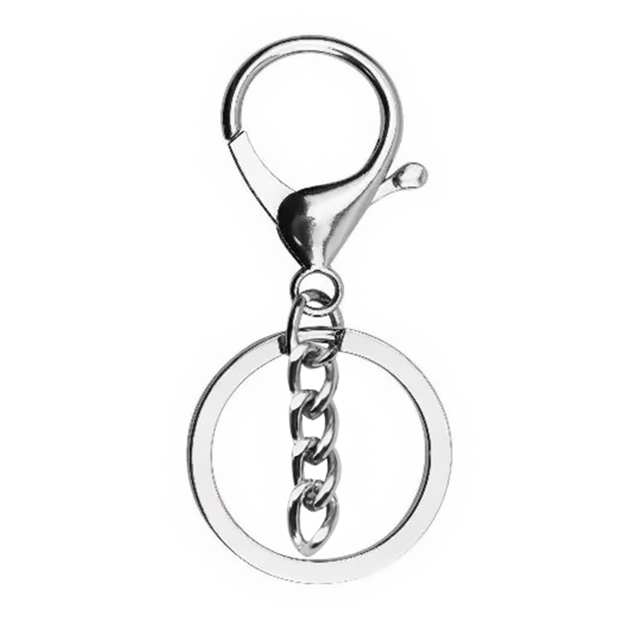 Lobster Hook Clasp +Circle Split Ring + Chain-4